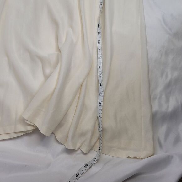 VINTAGE 70s Sears ivory embroidered long sleeve nightgown M - Picture 11 of 11